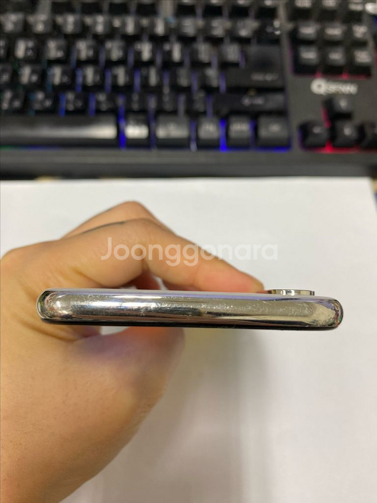 아이폰X 실버 A급 256GB 배터리성능100%--3