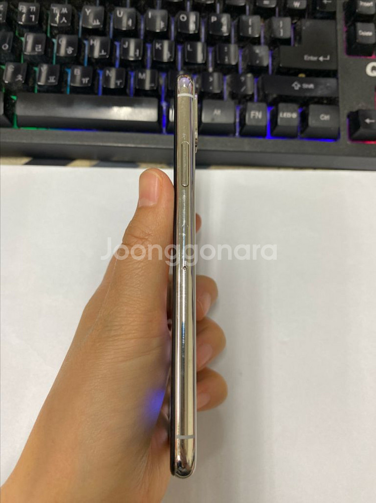 아이폰X 실버 A급 256GB 배터리성능100%--6