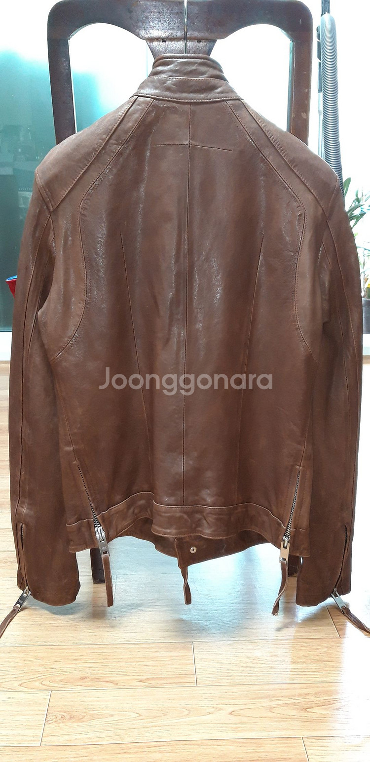 가죽 자켓 브라운 95사이즈 새제품 판매합니다.--4