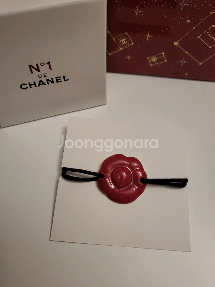 정품) 샤넬 레드 까멜리아 브레이슬릿 팔찌 (코스메틱)--1