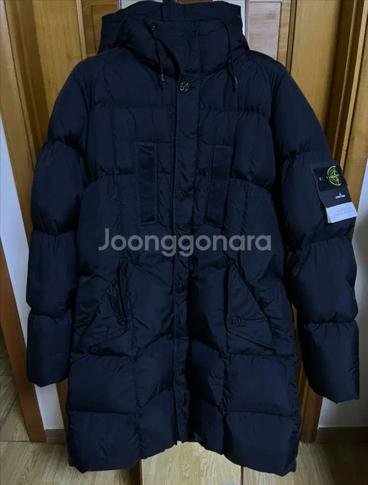 [XL]스톤아일랜드 가먼트 다이드 크링클 패딩 롱패딩--3