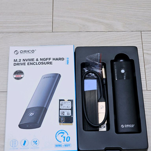오리코 휴대용 NVMe M.2 SSD 외장하드+ 256