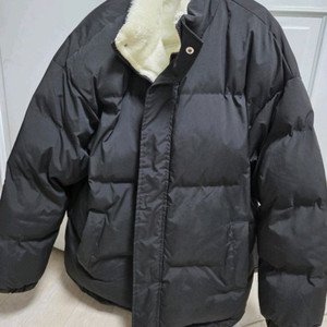 3XL 검정 털 안감 패딩