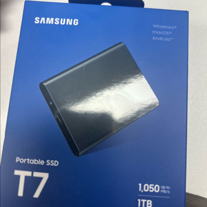 삼성 포터블 외장 SSD T7 1TB, 그레이(미개봉)