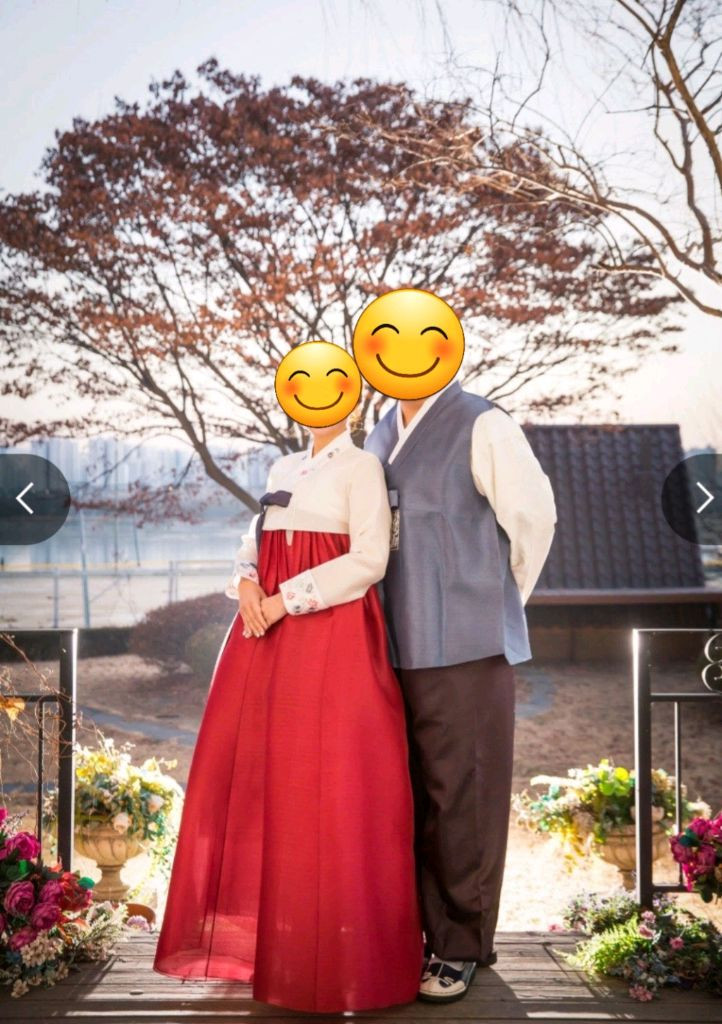 여자남자 한복 결혼식 한복 이미지