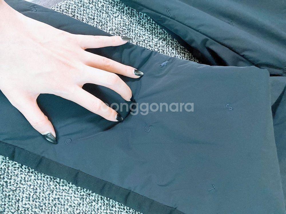 (32인치)까스텔바작골프여자멀티자수경량패딩바지--4