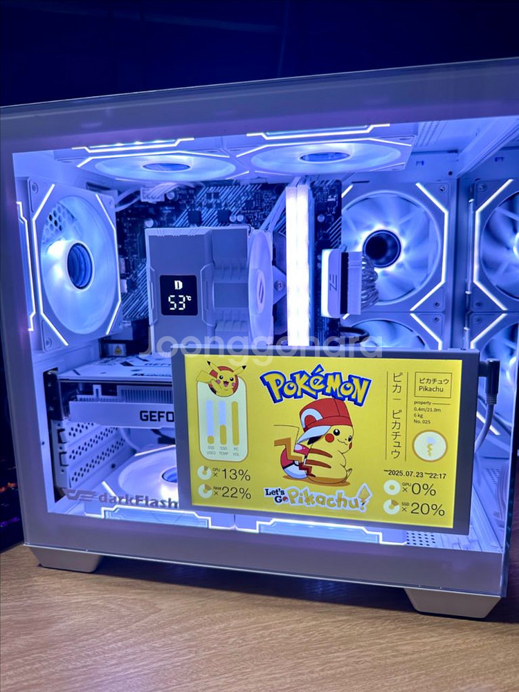 데스크탑 PC 컴퓨터 팝니다. 게이밍·영상편집·화이트--5
