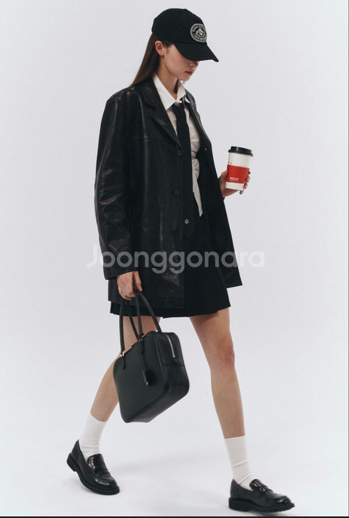 던스트 램스킨 레더자켓--0