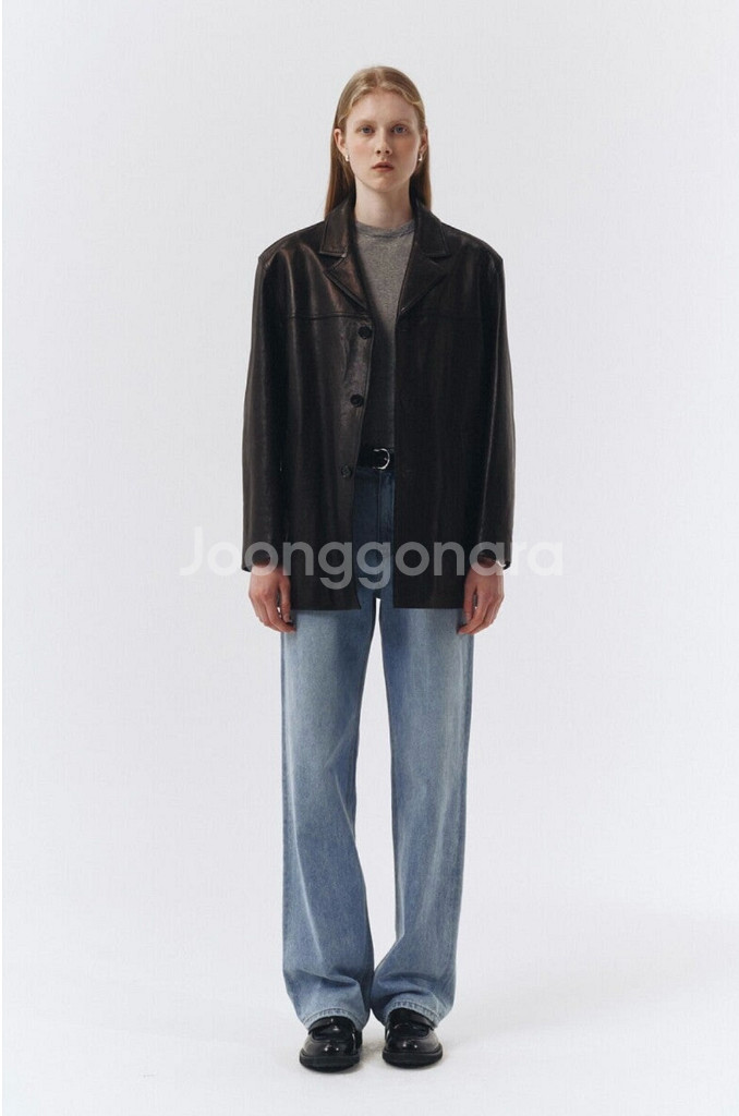 던스트 램스킨 레더자켓--3