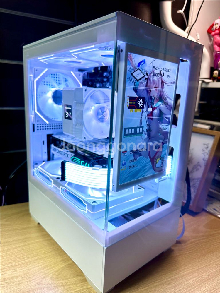 데스크탑 PC 컴퓨터 팝니다. 게이밍·영상편집·화이트--2