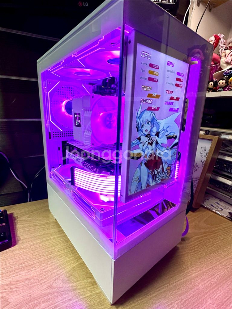 데스크탑 PC 컴퓨터 팝니다. 게이밍·영상편집·화이트--4