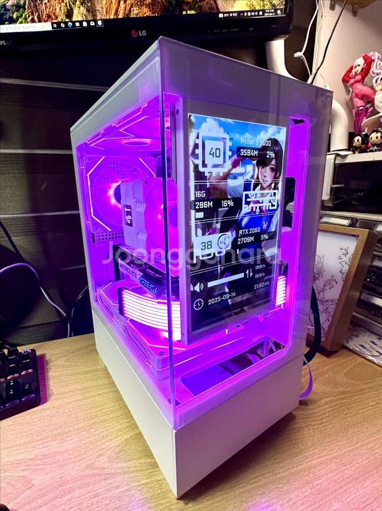 데스크탑 PC 컴퓨터 팝니다. 게이밍·영상편집·화이트--5