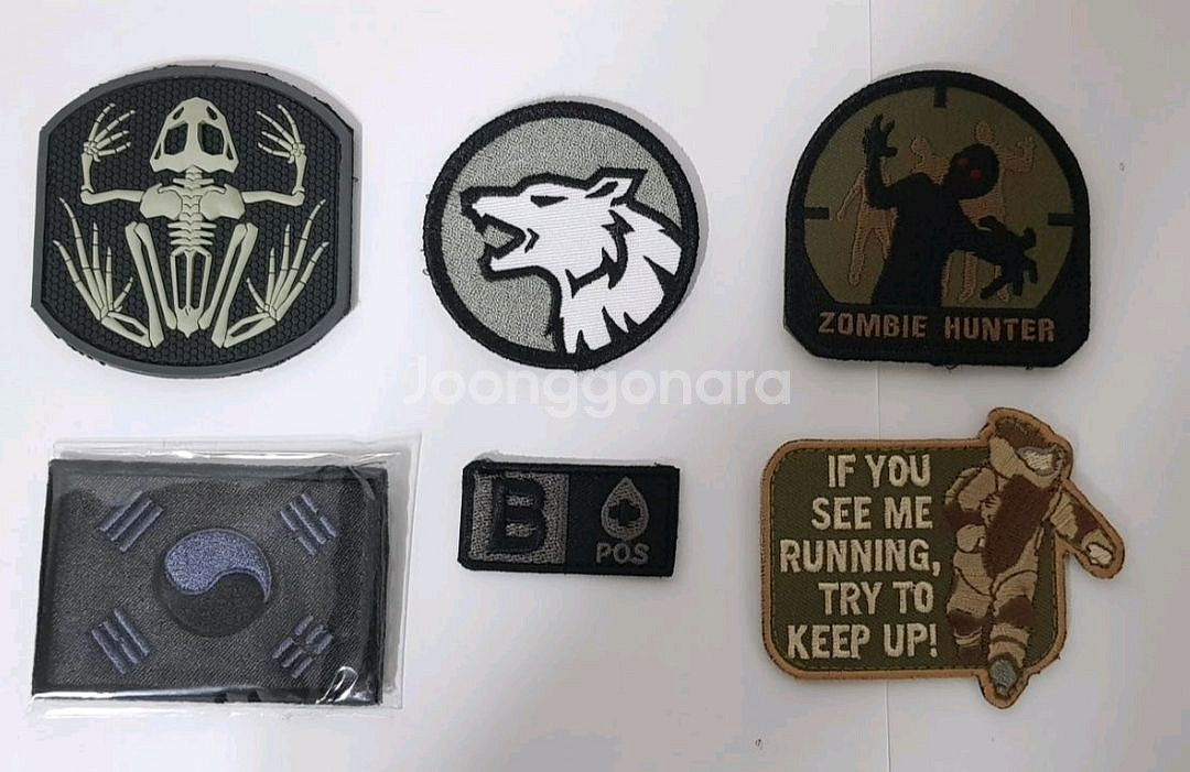 넷피엑스 밀리터리 패치 와펜 PVC 일괄--1