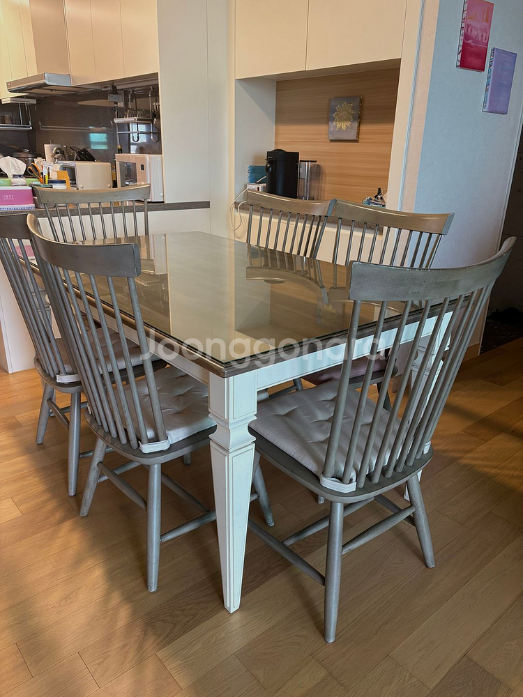 ETHAN ALLEN 이튼알렌 고급 식탁의자세트--1