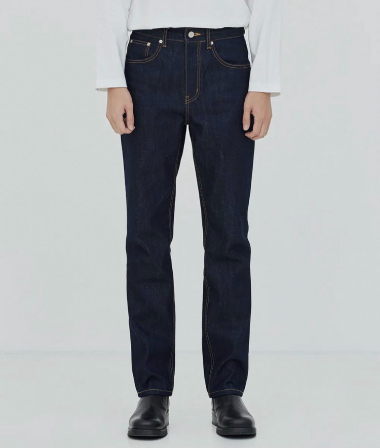 페이탈리즘 모더레이션 인디고 스트레이트핏 데님팬츠 48 이미지