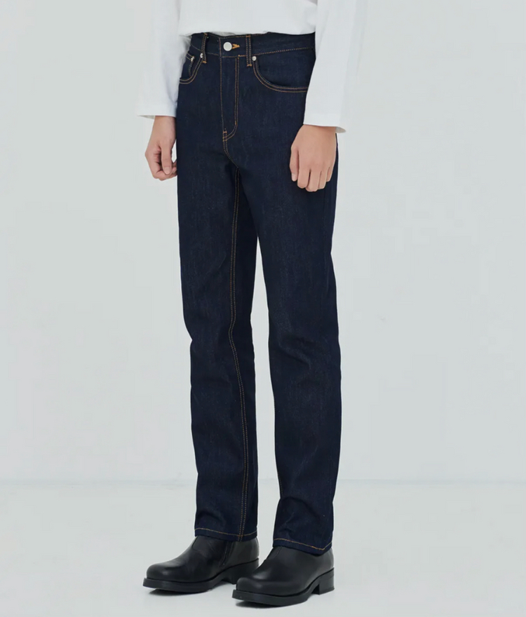페이탈리즘 모더레이션 인디고 스트레이트핏 데님팬츠 48 이미지