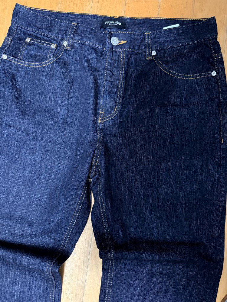 페이탈리즘 모더레이션 인디고 스트레이트핏 데님팬츠 48 이미지