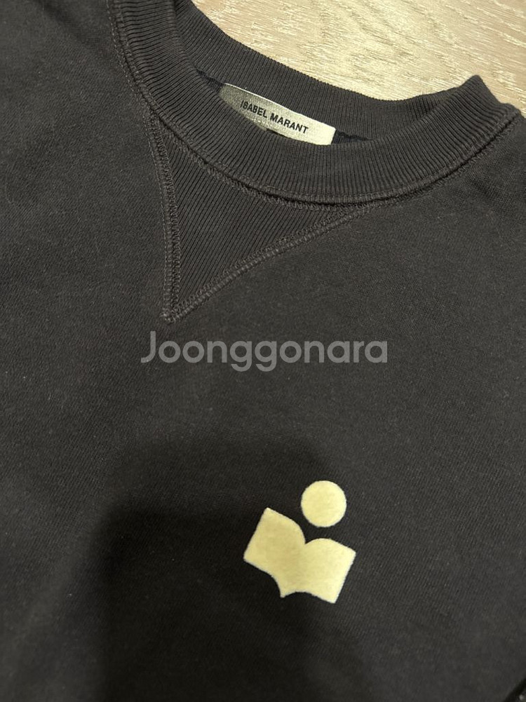 이자벨마랑 기모 맨투맨 M 딥퍼플 새상품급--3