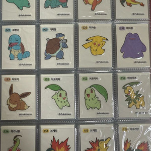 포켓몬띠부씰 1,2,4,9세대 전종 판매