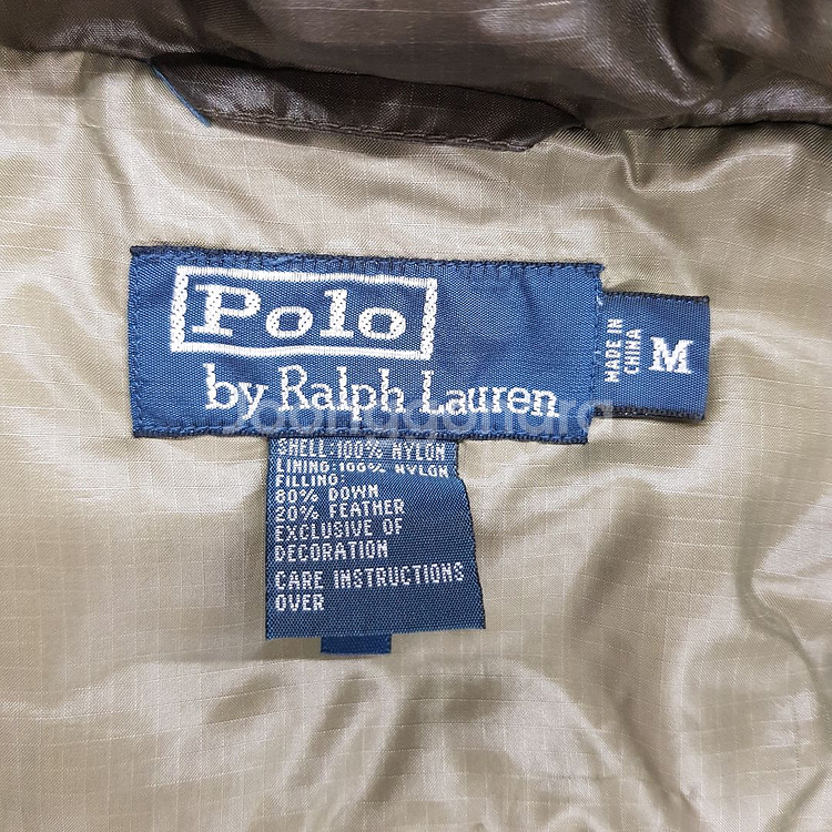 폴로 랄프로렌 베이지 다운 패딩 자켓 M 사이즈--2