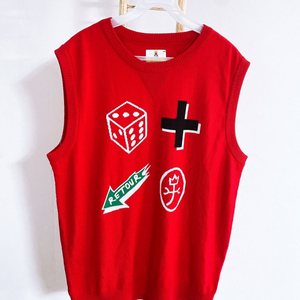 (105)까스텔바작골프남자모100%니트조끼 이미지