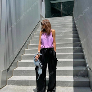 넘버프로젝트 새틴와이드카고팬츠 이미지