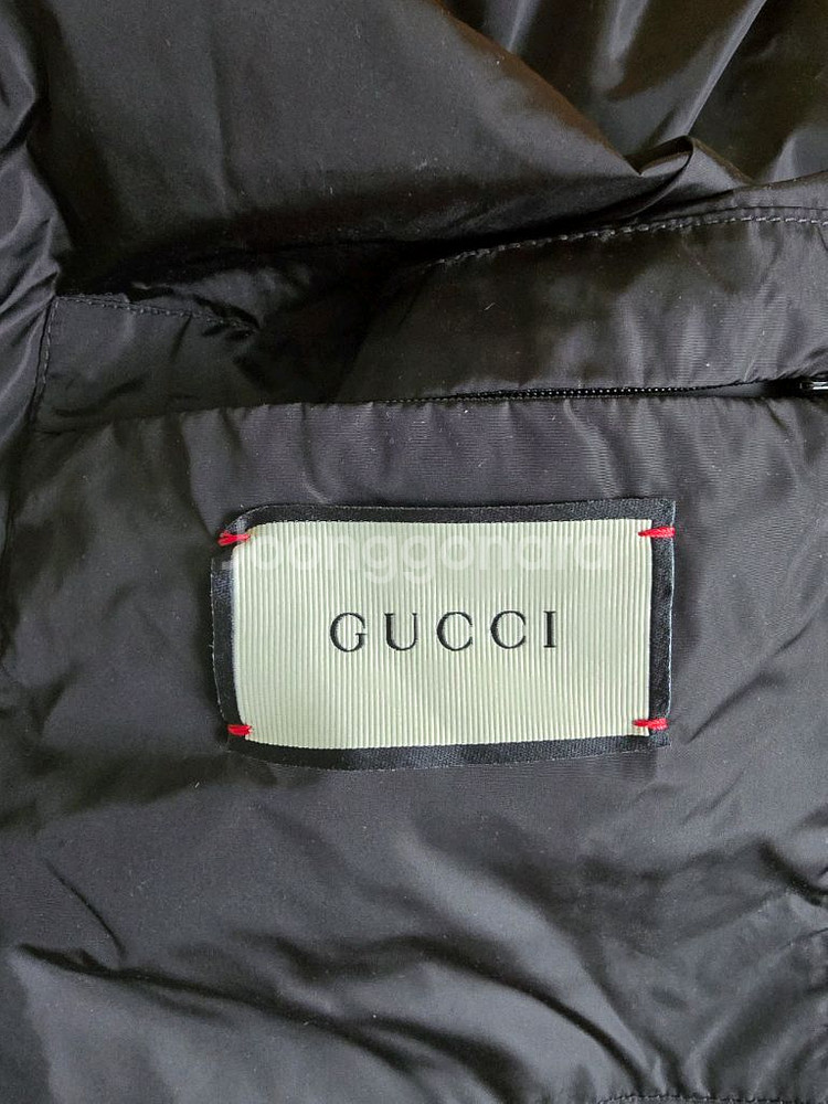 구찌 띠로고 프린팅 바람막이 후드 자켓--2