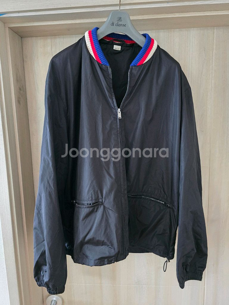 구찌 띠로고 프린팅 바람막이 후드 자켓--4