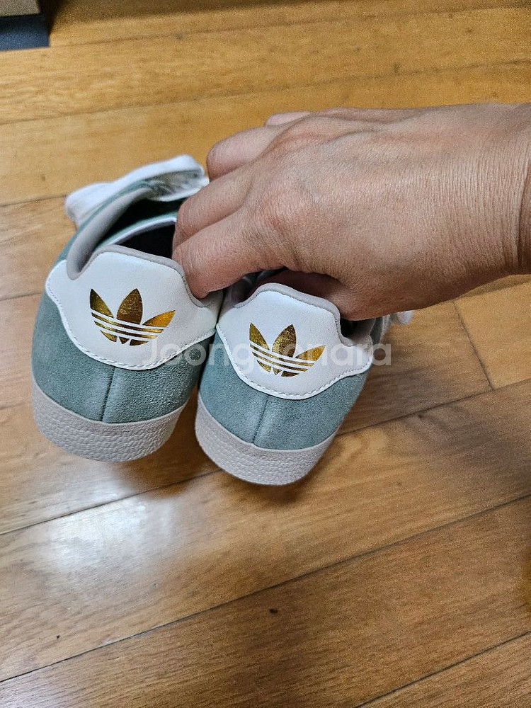 아디다스 가젤 실버 그린 (새제품220)--3