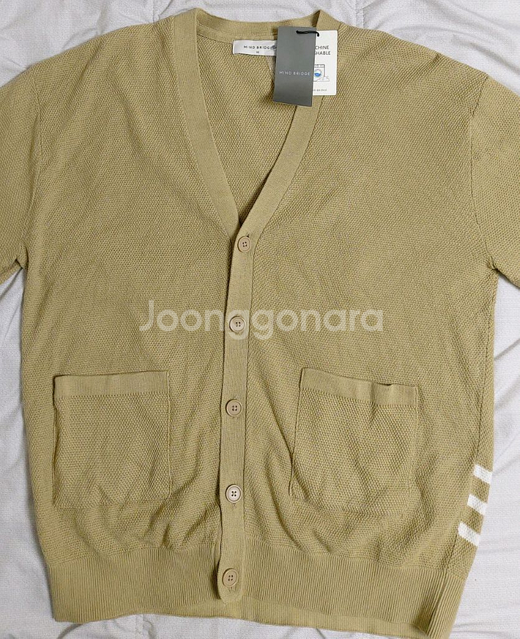 남성 베이지봄가을가디건 95 마인드브릿지 새상--1