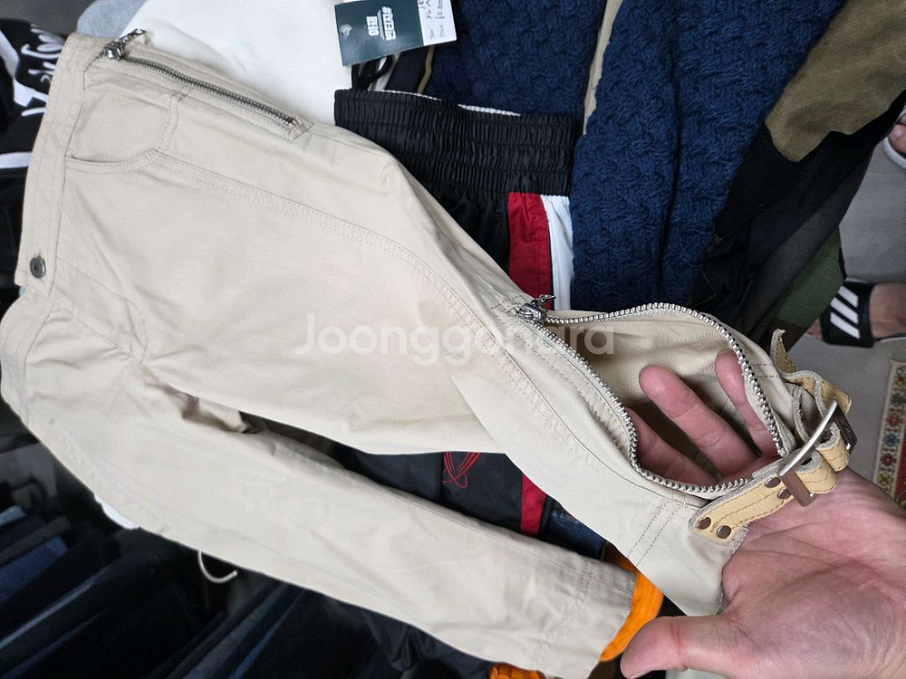 버버리 여성 일본판 블루라벨 코튼 7부 팬츠 36--7