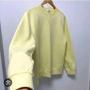 탑텐 기모 맨투맨 택달린 새상품 미착용 레몬 옐로우