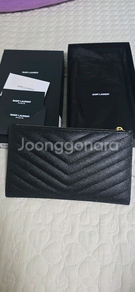 생로랑 모노그램 파우치--1
