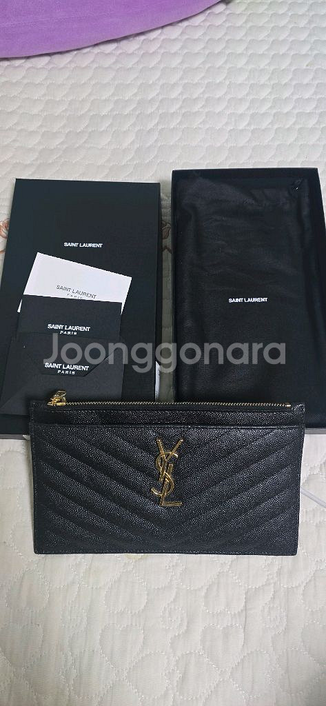 생로랑 모노그램 파우치--0