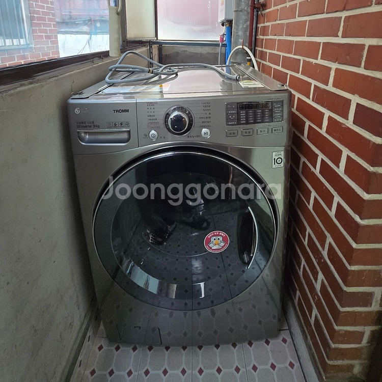 (이사 급처) LG 트롬 DD인버터 세탁기 19kg--0
