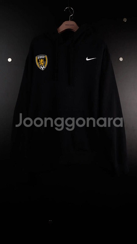 [2XL] 나이키 블랙워치 블랙후드티--0