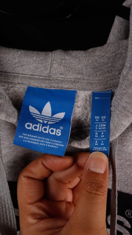 [M] 아디다스 트레포일 후드티--1