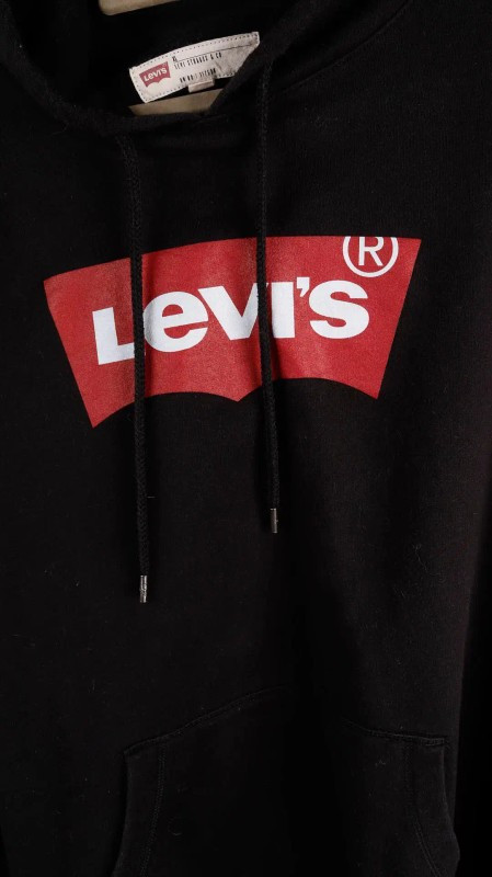 [L] 리바이스 검정 후드티--2