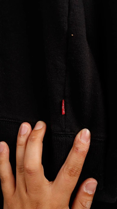 [L] 리바이스 검정 후드티--3