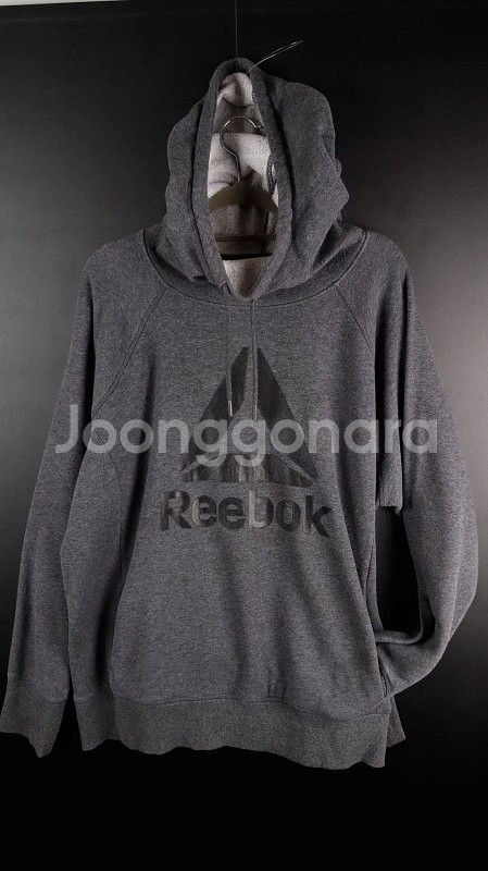 [2XL] 리복 빅로고 회색후드티--1