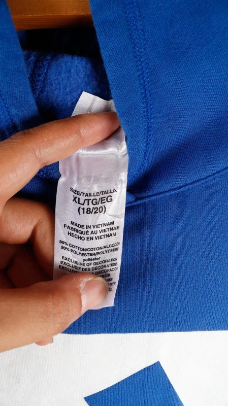 [XL] 아디다스 삼선 블루 후드티--3