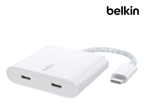 벨킨 C타입 듀얼 젠더 10Gbps 데이터 전송+100--1