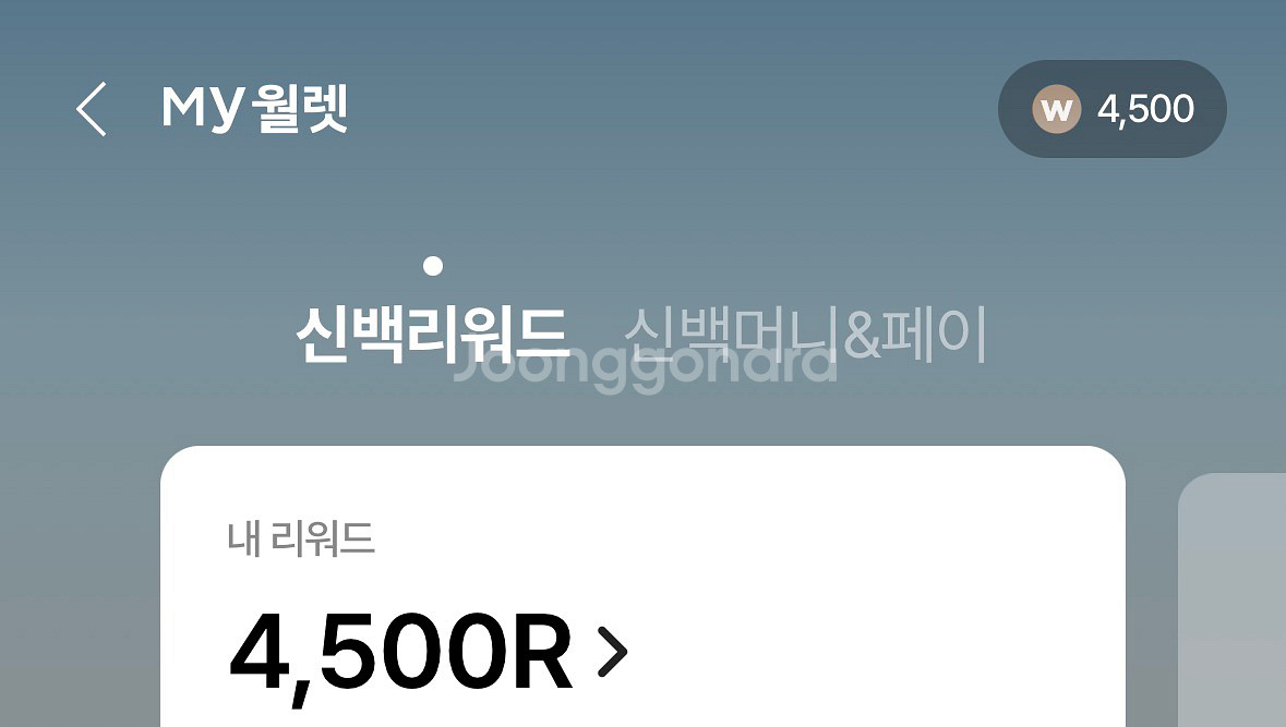 신백리워드 4500--0