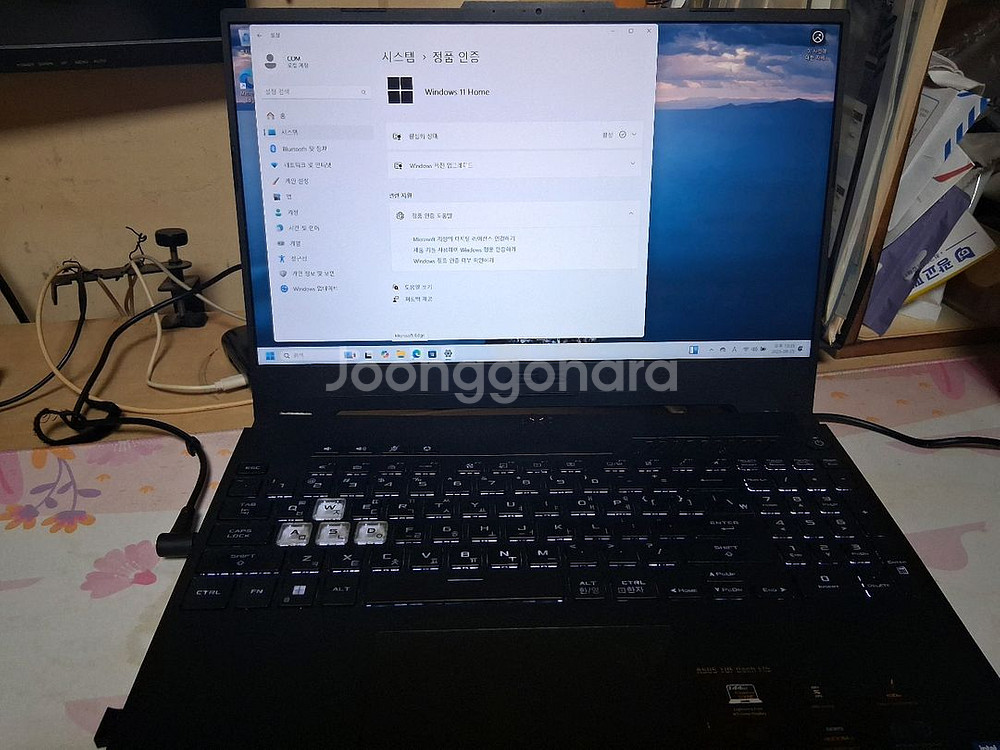 아수스 TUF F15 i5 12세대 게이밍노트북 팝니다--1
