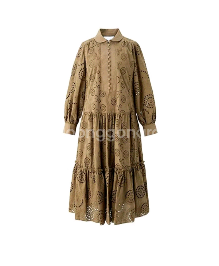 칼라거펠트 아일렛 원피스(66~77) ㅡ새상품--7