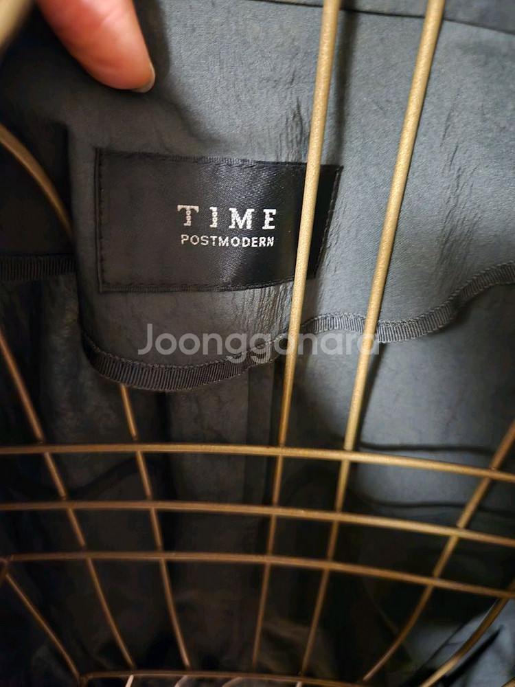 [F] TIME 타임 루즈핏 밸트 자켓--6