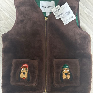 미니로디니 퍼 조끼