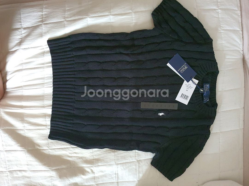 폴로꽈베기니트 반팔 새상품--1