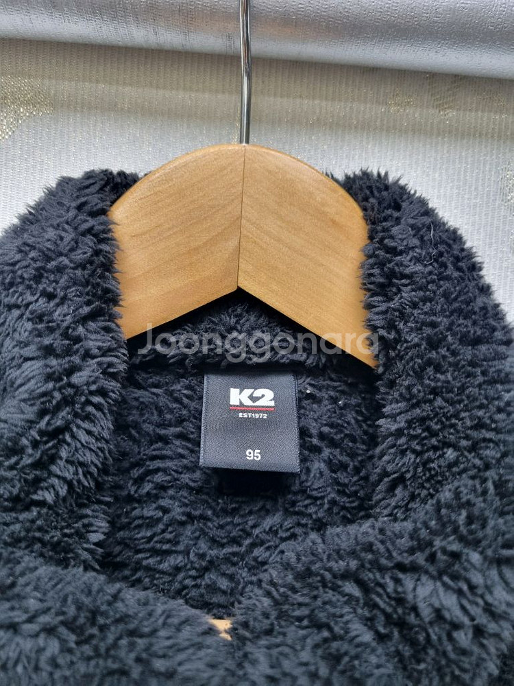 [남95] K2 블랙 플리스 집업--6