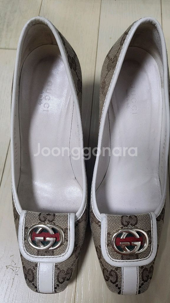 구찌 로고 쟈갸드 구두 220--0